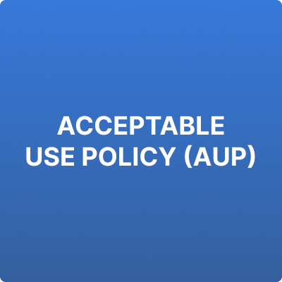 ACCEPTABLE USE POLICY (AUP)